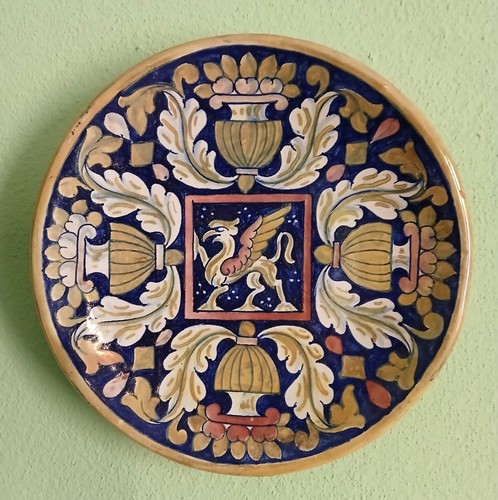 Piatto ceramica decorato - piatto,
