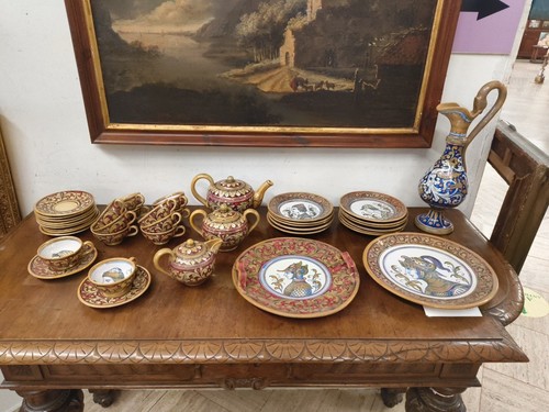 Servizio maiolica policroma - maiolica,