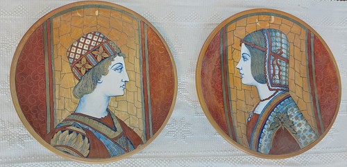 Coppia piatti ceramica - piatti,