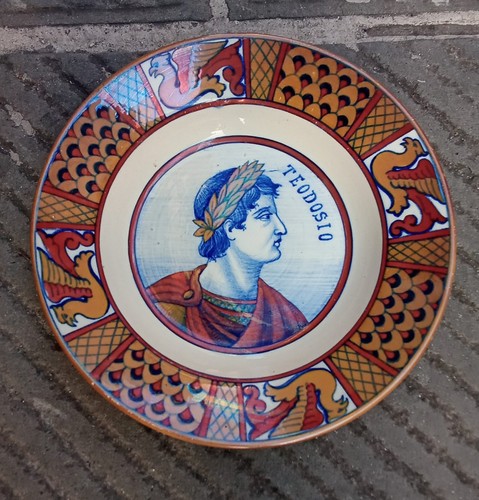 Piatto ceramica lustro - ceramica,