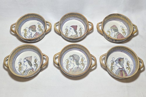 Set sei ciotole biansate in - set,